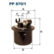 FILTRON PP8701 (16010SM4506 / 16010SM4507 / 16010SM4951) топливный фильтр