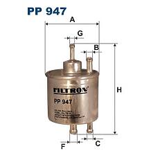 FILTRON PP947 (0024773801 / 0024773901
 / 0024773901) фильтр топливный