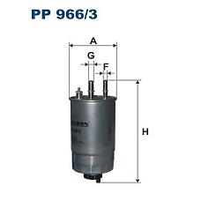 FILTRON PP966/3 (1606384980 / 1729042 / 1901A3) фильтр топливный