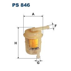 FILTRON PS846 (16400AW001A / 16400C6400 / 16400C6401) фильтр топливный