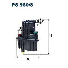 FILTRON PS980/8 (164000890R / 8200294143 / 8200447197) фильтр топливный