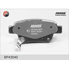FENOX BP43040 (04466 / 0446605010 / 0446605020) колодки тормозные дисковые | зад прав / лев |