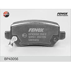 FENOX BP43056 (1605086 / 1605122 / 1605233) колодки дисковые задние\ Opel (Опель) Astra (Астра) / Zafira (Зафира) 1.8- 2.2i / dti 01>