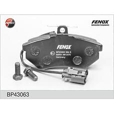 FENOX BP43063 (357698151B / 357698151C / 431698151D) колодки диск передние с датчиком 80 (b4), Golf (Гольф) III bp43063