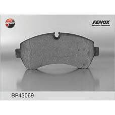 FENOX BP43069 (0044206820 / 0044208220 / 0044208220S1
) колодки передние mb Sprinter (Спринтер) II 4,6t / 5t 06-, VW crafter 30-35 / 30-50 06- bp43069