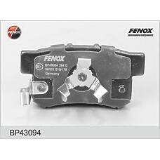 FENOX BP43094 (43022S9A010 / 43022S9AE00 / 43022SJFE00) колодки дисковые задние\ Honda (Хонда) cr-v / fr-v1.7i / 1.8i / 2.0i / 2.2ctdi 02>