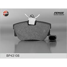FENOX BP43108 (701698451 / 7D0698451 / 7D0698451A) колодки тормозные дисковые | зад прав / лев |