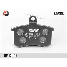 FENOX BP43141 (240400001 / 437698451 / 443698451) колодки дисковые задние\ Audi (Ауди) 80 / 100 / a4 / a6 / a8 <00, Fiat (Фиат) croma 1.6-2.5td 85-96