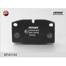 FENOX BP43194 (09198688 / 1605586 / 1605654) колодки тормозные дисковые | перед прав / лев |