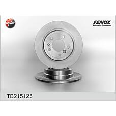 FENOX TB215125 (230189
 / 230189 / 3421) диск тормозной задний BMW (БМВ) 5 (e 34) 88-97 tb215125