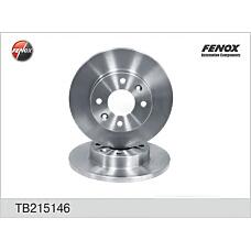 FENOX TB215146 (230082 / 2677509716
 / 2677509716) диск тормозной передний Renault (Рено) logan 04-, sandero 1.2 / 1.4 / 1.5 / 1.6 08- tb215146