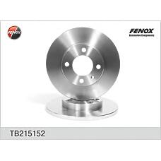 FENOX TB215152 (171615301 / 175615301
 / 175615301) диск тормозной передний\ Audi (Ауди) 80, VW Golf (Гольф) / Passat (Пассат) 1.1-1.8 81>