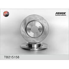 FENOX TB215158 (230186
 / 230186 / 357615301) диск тормозной передний VW Golf (Гольф) 91-99, Passat (Пассат) 88-97, Caddy (Кадди) II 95-04 tb215158