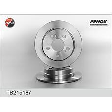 FENOX TB215187 (2014230012 / 2014230912 / 2014231112) диск тормозной | зад прав / лев |