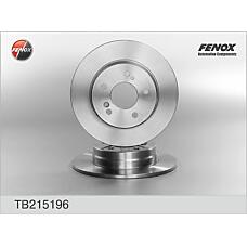 FENOX TB215196 (05098066AA / 1244230512 / 1244230612) диск тормозной задний Mercedes (Мерседес) c (w202) 93-06, e (w124) 93-96, (w210) 95-02 tb215196