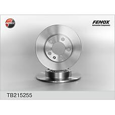 FENOX TB215255 (1J0615301 / 1J0615601 / 1J0615601C) диск тормозной задний Skoda (Шкода) Fabia (Фабиа) 99-, Octavia (Октавия) 96-04, VW Golf (Гольф) 97-03 tb215255