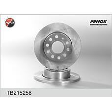 FENOX TB215258 (1J0615601D / 1K0615601AC / 1K0615601L) диск тормозной задний\ Audi (Ауди) a3, Skoda (Шкода) octavia, VW Touran (Тоуран) 1.4-2.0tdi 03>