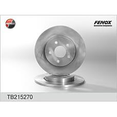 FENOX TB215270 (1323102 / 1376138 / 1465619) диск тормозной | зад прав / лев |