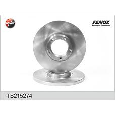 FENOX TB215274 (5022676 / 6166055 / 6135249) диск тормозной передний\ Ford (Форд) Transit (Транзит) 86-91