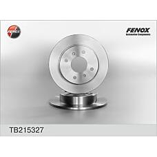 FENOX TB215327 (230633 / 4320659J01 / 432065M311
) диск тормозной задний\ Nissan (Ниссан) Almera (Альмера) / Primera (Примера) all 90>