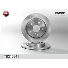 FENOX TB215341 (4243102170 / 4243112280 / TB215341) диск тормозной задний\ Toyota (Тойота) auris 1.4 / 1.6 / 2.0 d-4d / 2.2d 07>