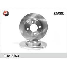 FENOX TB215363 (443615301 / 431615301 / 230062) диск тормозной 256*13*4 передний Audi (Ауди) 80 86-91, 90 87-91, 100 76-84