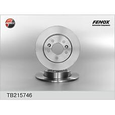 FENOX TB215746 (230535 / 7700800003
 / 7700800003) диск тормозной задний\ Renault (Рено) Laguna (Лагуна) / safrane 1.8-3.0 92>