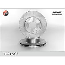 FENOX TB217038 (00004246Y3 / 13007356080 / 1307356080) диск тормозной передний\ Fiat (Фиат) ducato, Peugeot (Пежо) Boxer (Боксер) 2.0-2.8jtd 94>