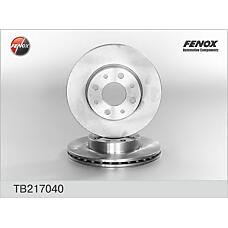 FENOX TB217040 (46419204 / 71738145 / 71740120) диск тормозной передний\ Fiat (Фиат) palio 1.0-1.6 / 1.7td96>
