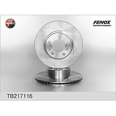 FENOX TB217116 (230188 / 34111157503 / 34111158040) диск тормозной | перед прав / лев |