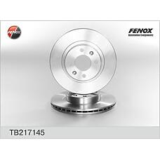 FENOX TB217145 (7700715081 / 7701204283 / 7701201283) диск тормозной передний\ Renault (Рено) Espace (Эспейс) 2.0-2.1td 84-96