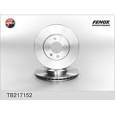 FENOX TB217152 (230230 / 281615283 / 281615301) диск тормозной передний\ VW Golf (Гольф) / Passat (Пассат) / vento 1.4-1.9tdi 85>