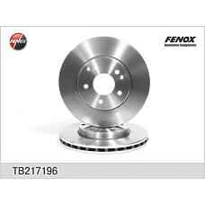 FENOX TB217196 (20342 / 2034210312
 / 2034210312) диск тормозной передний Mercedes (Мерседес) c (w202) / (w203), e (w210) tb217196