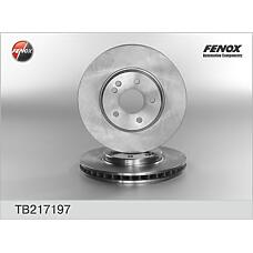 FENOX TB217197 (0060703237 / 0060750750 / 05098063AA) диск тормозной | перед прав / лев |