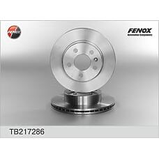 FENOX TB217286 (230416
 / 230416 / 6384210112
) диск тормозной | перед прав / лев |