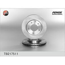 FENOX TB217511 (1023099 / 230347 / 3395510) диск тормозной | перед прав / лев |