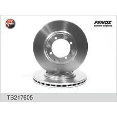 FENOX TB217605 (230405
 / 230405 / 5171228300
) диск тормозной передний\  Elantra (Элантра) / lantra 1.6-2.0 90>