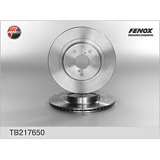 FENOX TB217650 (230509 / 4351242010
 / 4351242010) диск тормозной передний\ Toyota (Тойота) Rav 4 (Рав 4) 2.0 94-01