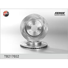 FENOX TB217652 (4351202180 / 4351212690 / TB217652) диск тормозной передний\ Toyota (Тойота) auris 1.4d-4d / 1.6vvti 07>