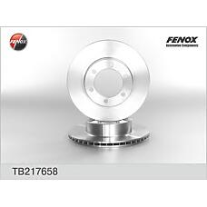 FENOX TB217658 (43512 / 4351235210 / 435123521043512) диск тормозной | перед прав / лев |