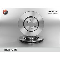 FENOX TB217746 (230517
 / 230517 / 7700426389) диск тормозной передний Renault (Рено) Clio (Клио) 00-, Kangoo (Кангу) 01-07, Megane (Меган) 92-08 tb217746