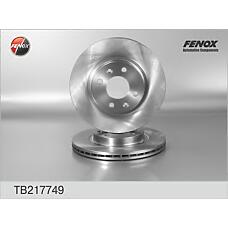 FENOX TB217749 (230549 / 4020600Q0E
 / 4020600Q0E) диск тормозной передний Renault (Рено) logan 06-, sandero 08-, Clio (Клио) 91-05 tb217749
