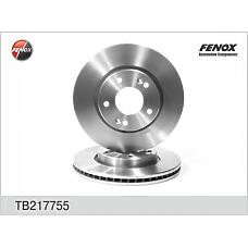 FENOX TB217755 (230789 / 517120Q100 / 517121D000) диск тормозной передний [280*26*7, ] tucson,  Sportage (Спортедж) 96- tb217755