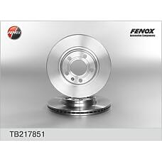 FENOX TB217851 (230468 / 4243117010
 / 4243117010) диск тормозной передний Audi (Ауди) a4 95-07, Seat (Сеат) exeo 09-, VW Passat (Пассат) 96-00 tb217851