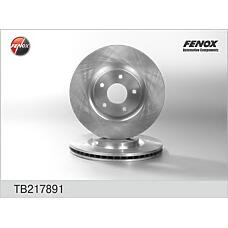 FENOX TB217891 (402066JY01A / 402069828R / 40206ET01A) диск тормозной передний Nissan (Ниссан) qashqai, Renault (Рено) koleos tb217891