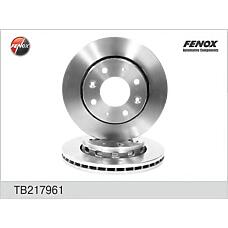 FENOX TB217961 (0K9AA33251A / 0K9AA33251B / 0K9AA33251C) диск тормозной