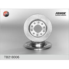FENOX TB218006 (230749 / 8E0615301AA
 / 8E0615301AA) диск тормозной задний Audi (Ауди) a4 (b6, b7) (к-кт 2 шт.,  за 1 шт.)