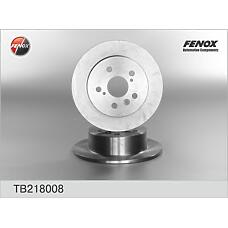 FENOX TB218008 (4243133130 / 424313313000 / TB218008) диск тормозной | зад прав / лев |