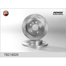 FENOX TB218020 (13502134 / 13502135 / 13502136) диск тормозной задний Chevrolet (Шевроле) cruze, Opel (Опель) Astra (Астра) j tb218020