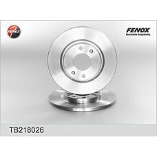 FENOX TB218026 (00004246R4 / 0060703488 / 116002201400) диск тормозной передний\ Peugeot (Пежо) partner,Citroen (Ситроен) Berlingo (Берлинго) 1.1 / 1.4 96>